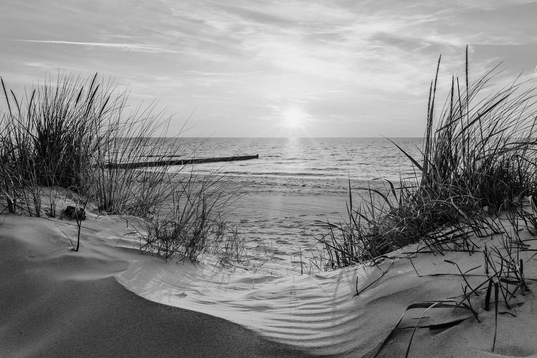Sonnenuntergang an der Ostsee